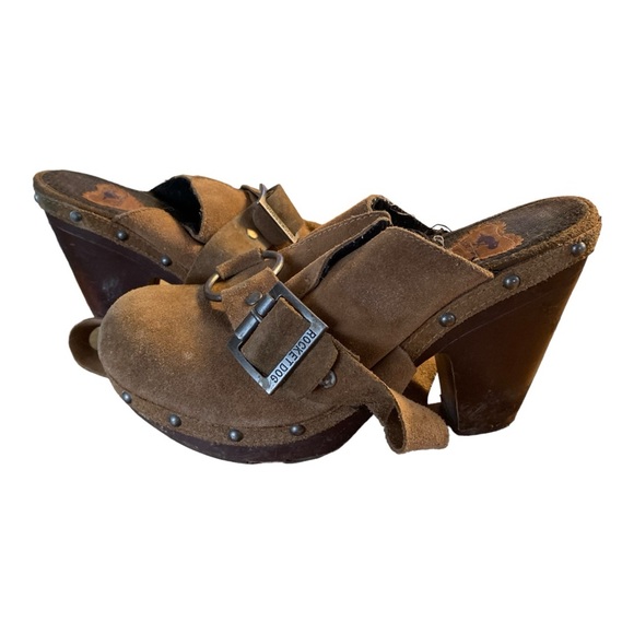 ROCKET DOG buckled leather clogs size 10 - Picture 5 of 12